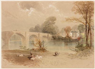 Puente e Inn de Chollerford de Thomas Miles II Richardson